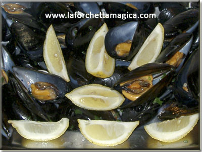 Cozze in bianco