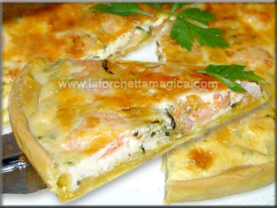 laforchettamagica.com - Crostata gamberi e zucchine