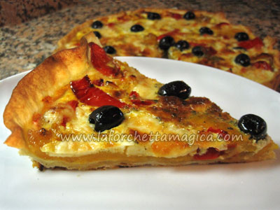 laforchettamagica.com - Torta salata ai peperoni