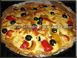 laforchettamagica.com - Torta salata ai peperoni