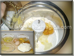 Mettere gli ingredienti nel mixer