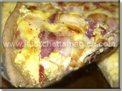 laforchettamagica.com - Focaccia integrale con bacon e uova