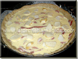 laforchettamagica.com - Distribuire il composto di uova e panna