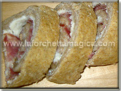 laforchettamagica.com - Rotolo integrale con salame e pecorino