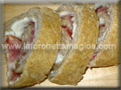 laforchettamagica.com - Rotolo integrale con salame e pecorino