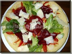 laforchettamagica.com - Focaccia con bresaola e pomodori