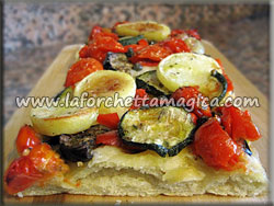 laforchettamagica.com - Focaccia bianca alle verdure