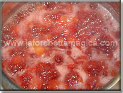 Far sobbollire le fragole per 15 minuti