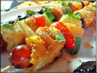 www.laforchettamagica.com - Spiedini di frutta