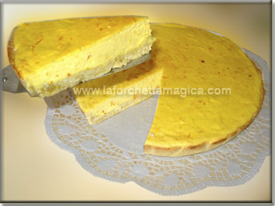 Crostata ricotta e zafferano