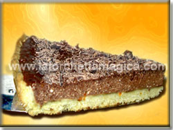 Crostata di ricotta e cioccolato all'arancia