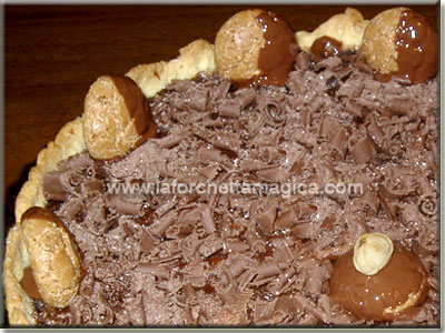 Crostata al cioccolato e amaretti