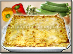 La Forchetta Magica - Lasagne con ricotta verdure e zafferano