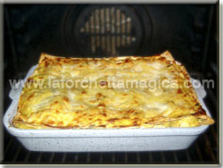 Lasagne con ricotta verdure e zafferano