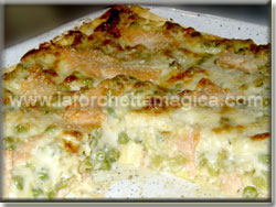 La Forchetta Magica - Lasagne con salmone e verdure
