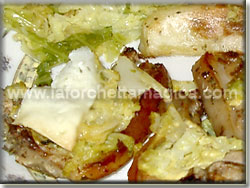 Costine di maialino con patate e verza