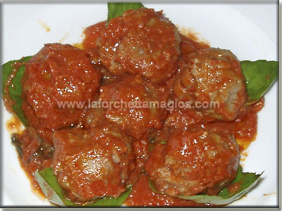 Polpette al sugo e basilico