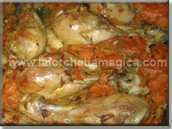 Fusi di pollo alle carote