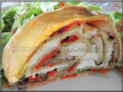 laforchettamagica.com - Strudel di ricotta e verdure grigliate