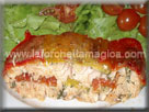 Salmone al forno con erbe e peperoni