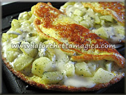 laforchettamagica.com - Omelette con zola e patate