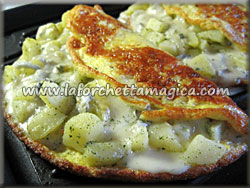 laforchettamagica.com - Omelette con zola e patate