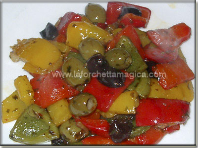 Peperoni e olive