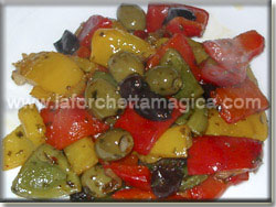Peperoni e olive