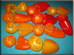 www.laforchettamagica.com - Pulire i peperoni