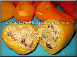 www.laforchettamagica.com - Riempire i mini peperoni