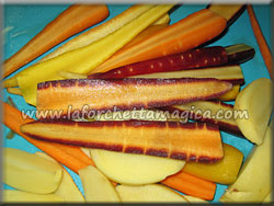 www.laforchettamagica.com - Tagliare le carote e le patate